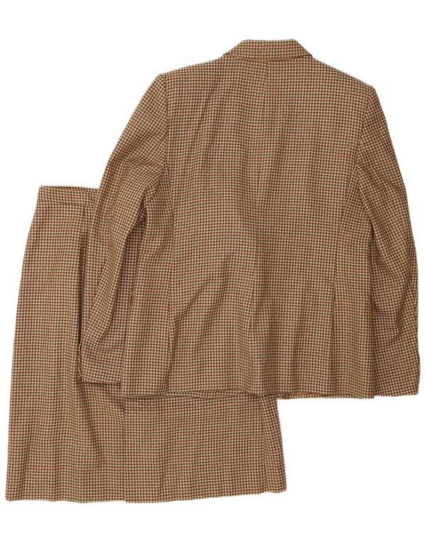 Set fuste vintage pentru femei din 2 nasturi IT 48 XL maro picior de gală