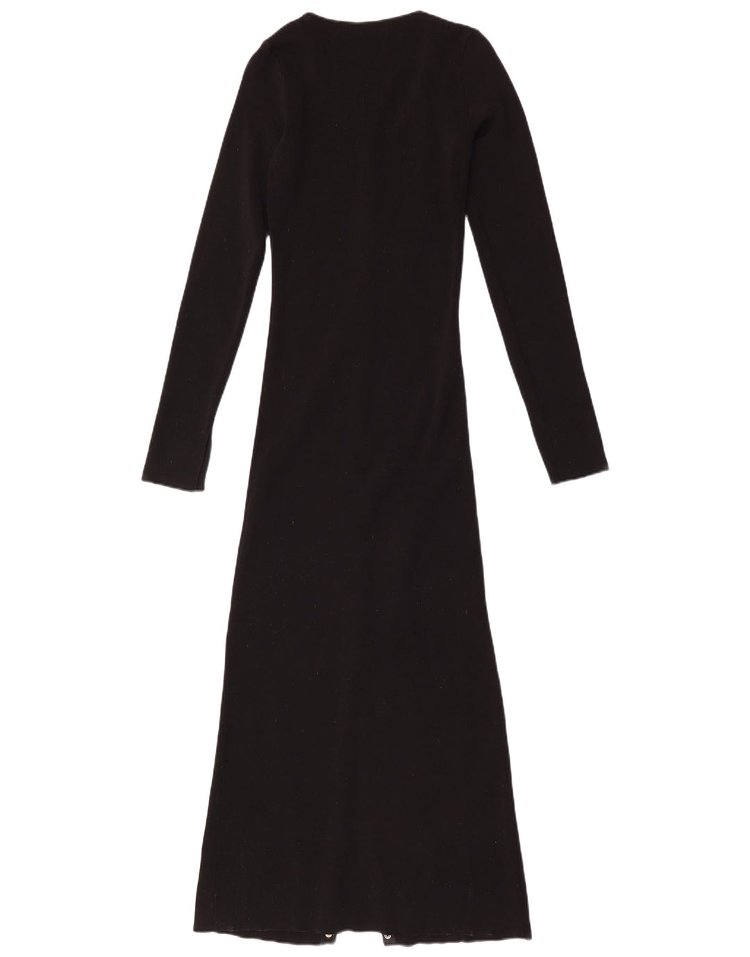 Rochie Maxi cu mânecă lungă pentru femei Zara UK 12 Medium Black