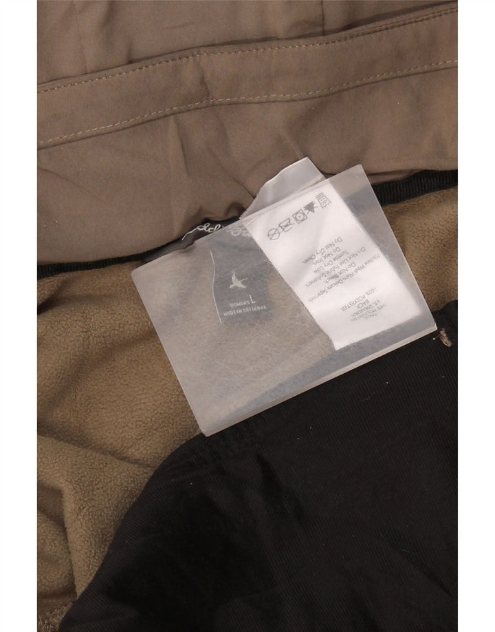 EDDIE BAUER Jachetă de vânt pentru femei cu glugă, UK 16, mare, bej, poliester