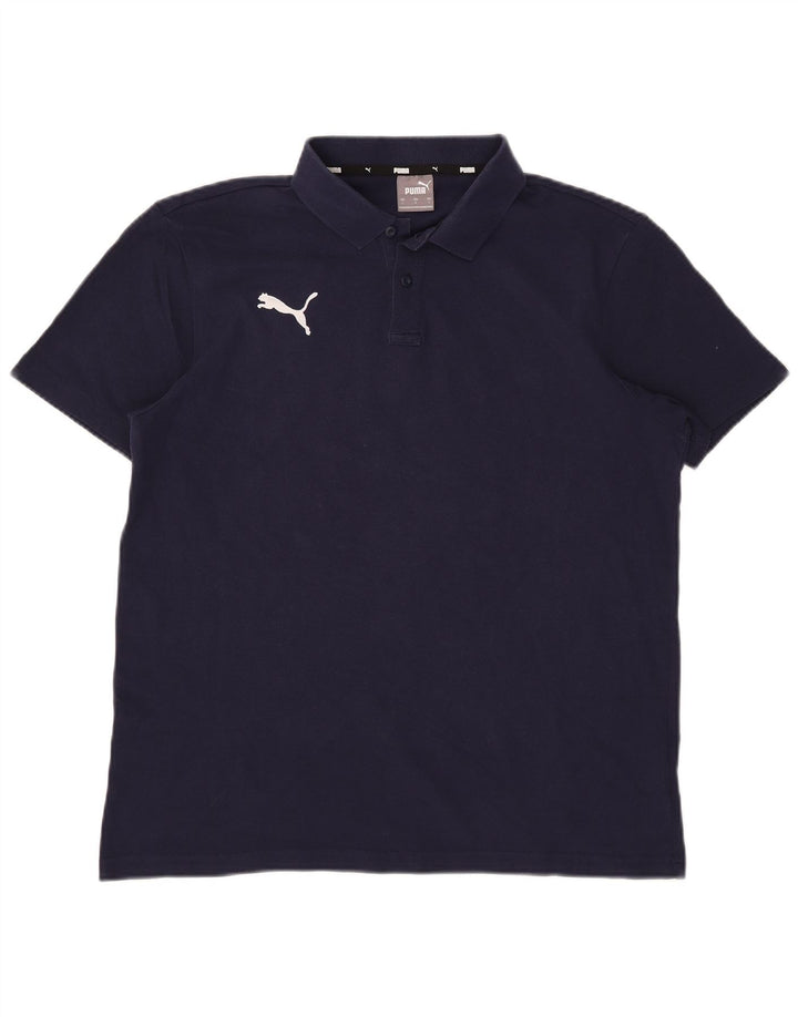 Cămașă polo Puma pentru bărbați, mare, bleumarin, bumbac