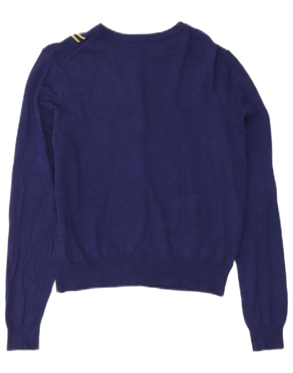 Marks & Spencer Pulover Crop Cardigan pentru Damă UK 10 Mic Bleumarin Floral