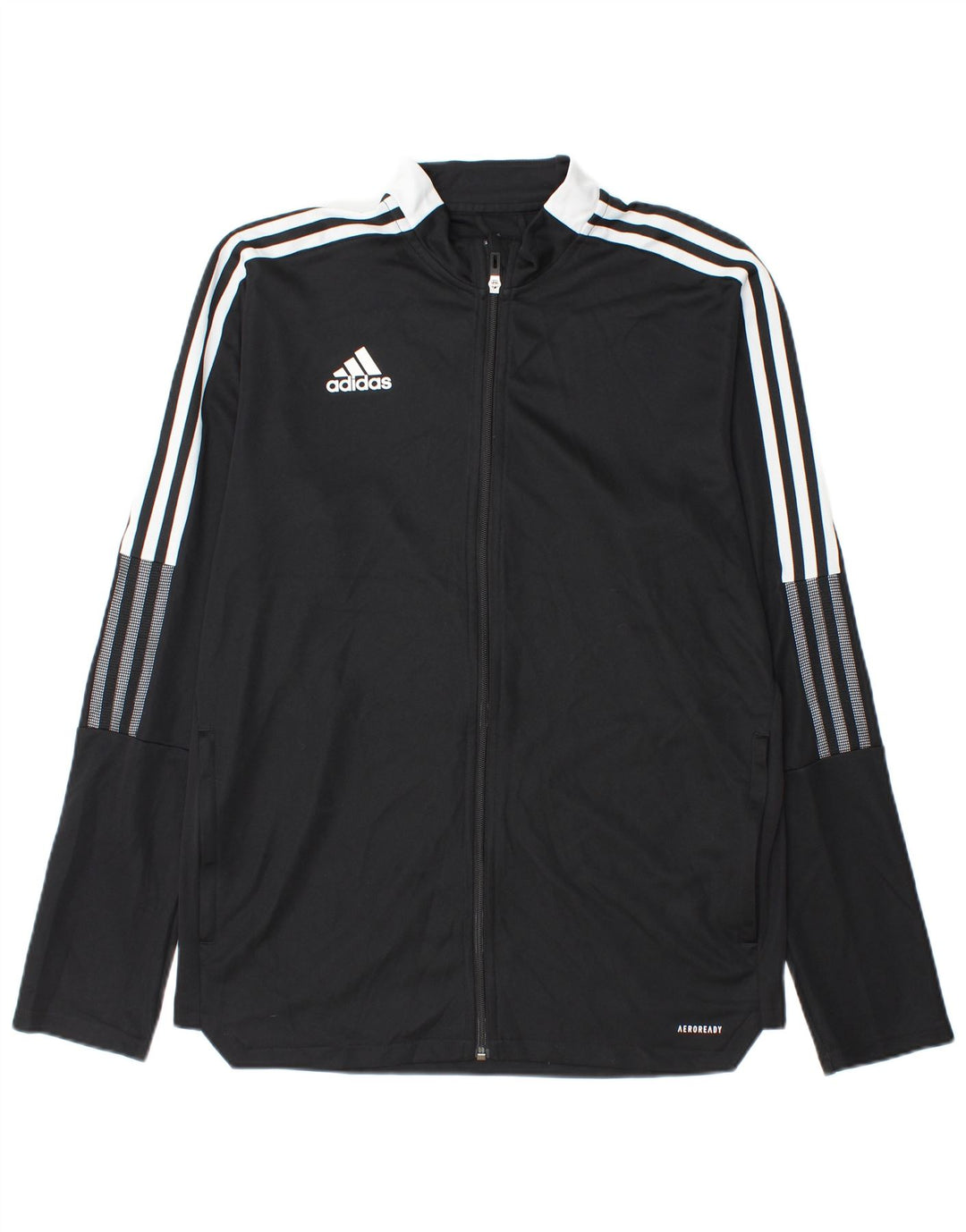 Jachetă de top pentru trening Aeroready pentru bărbați Adidas, mare, negru, poliester