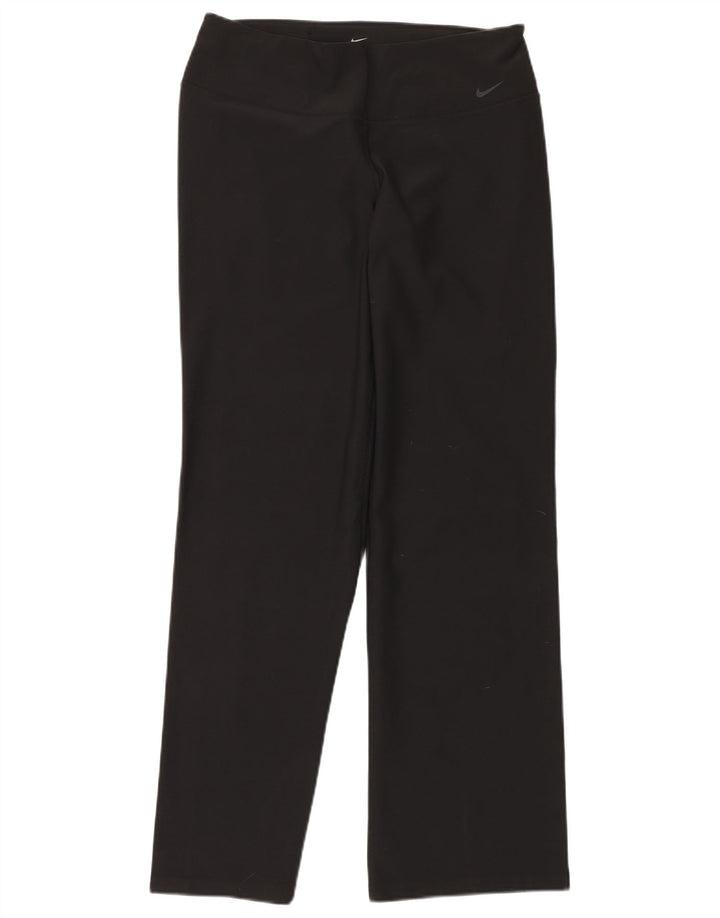 Pantaloni de trening NIKE Dri Fit pentru femei UK 14 Poliester negru mare