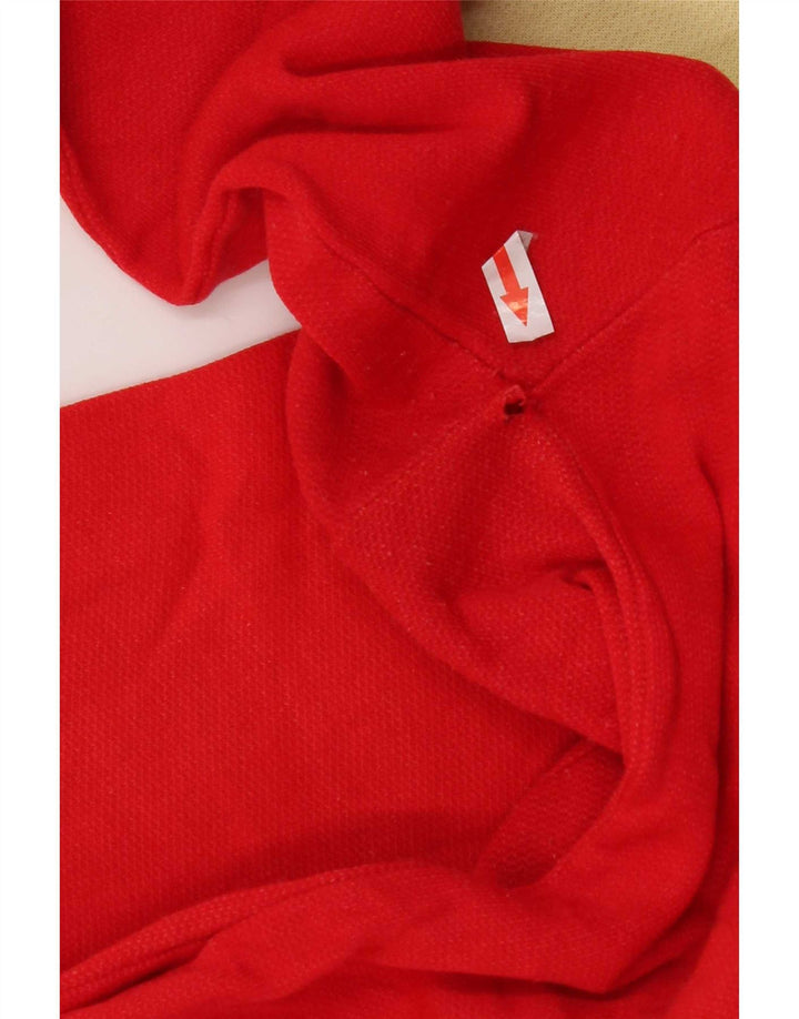 Pulover vintage pentru bărbați, mare, roșu, bloc de culoare