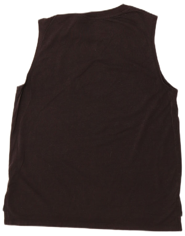 Top cu vestă grafică NIKE pentru bărbați, mediu negru