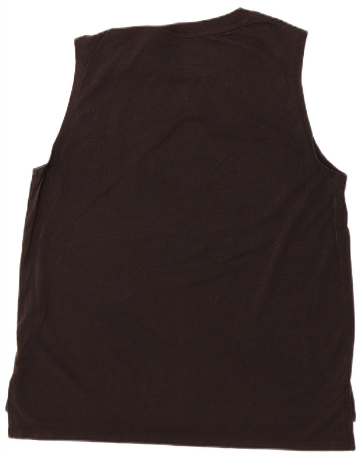 Top cu vestă grafică NIKE pentru bărbați, mediu negru