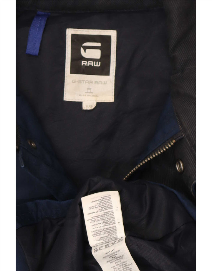 Jachetă G-Star pentru bărbați, Marea Britanie 44 2XL, nailon bleumarin