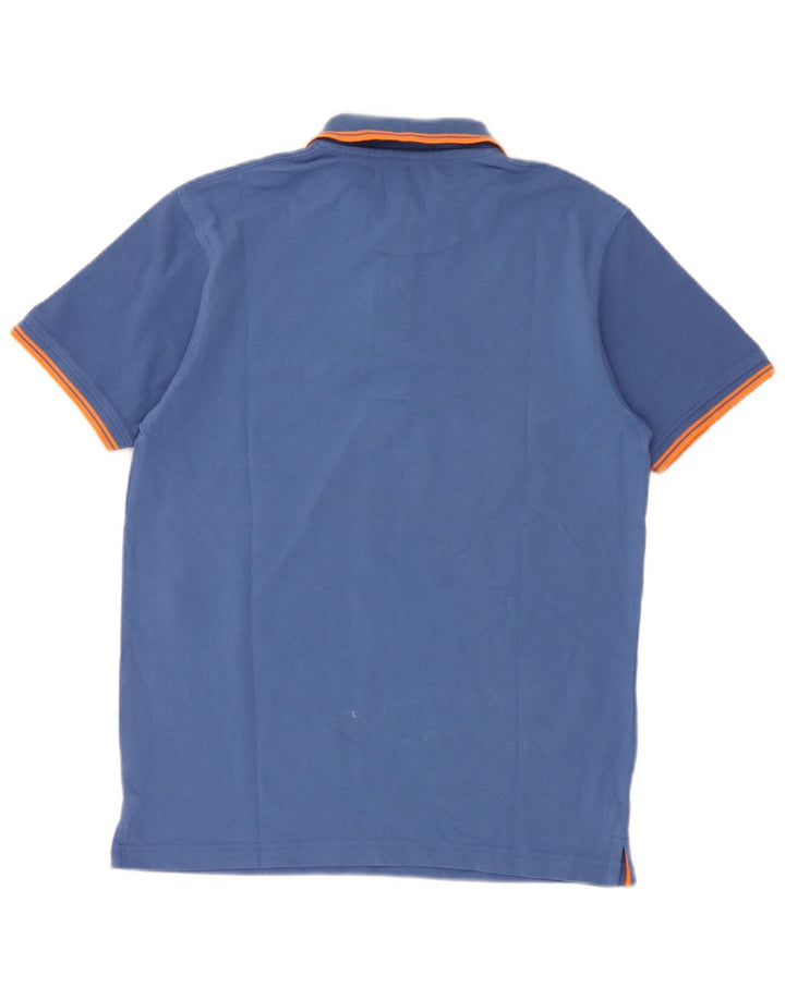 Tricou polo Avirex pentru bărbați, bumbac albastru mediu