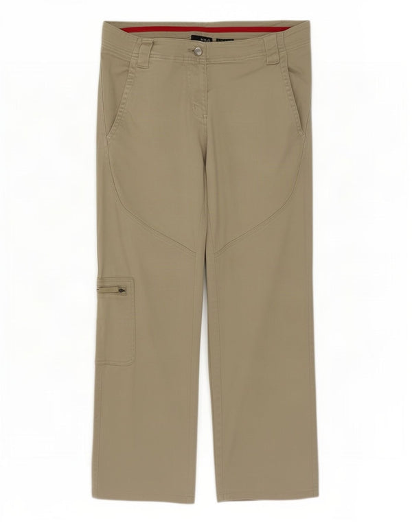 Pantaloni cargo drepti pentru femei Fila UK 14 Large W36 L26 Khaki Bumbac