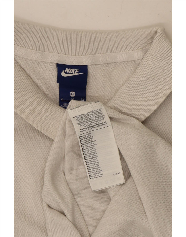 Tricou polo pentru bărbați NIKE XL, bumbac alb