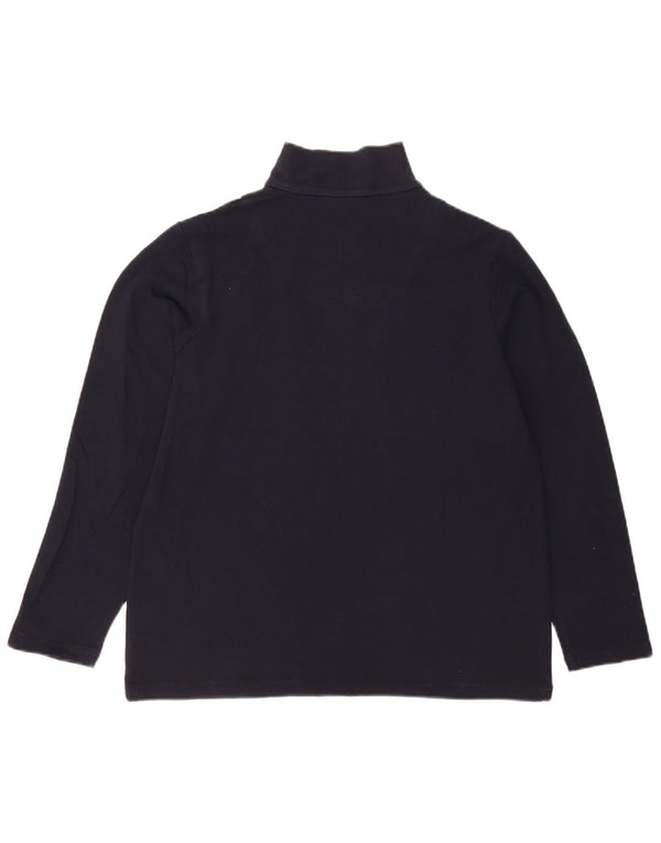 Pulover pentru femei Marks & Spencer, cu fermoar, cu gât, UK 14 Medium Bleumarin