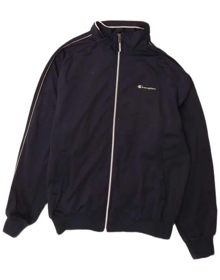 Jachetă de trening pentru bărbați Champion, 2XL, poliester color block, albastru bleumarin