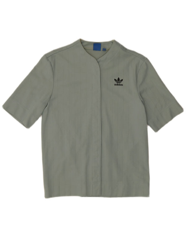 Top din jerseu cu mâneci scurte pentru femei Adidas UK 8 Bumbac verde mic