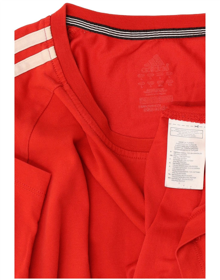 Tricou Adidas Climalite pentru bărbați Top mare bumbac roșu