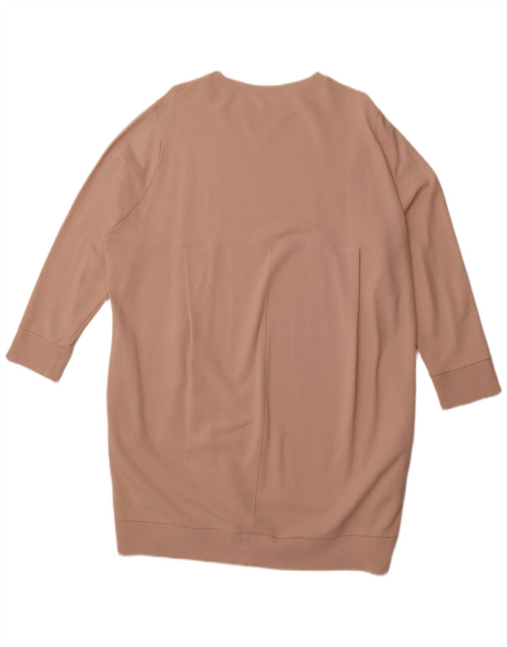 COS Rochie Jumper supradimensionată pentru femei UK 14 Medium Pink Bumbac