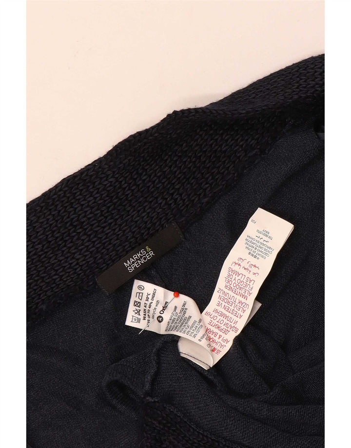 Pulover Poncho pentru femei Marks & Spencer UK 14 Mediu Bleumarin Colorblock