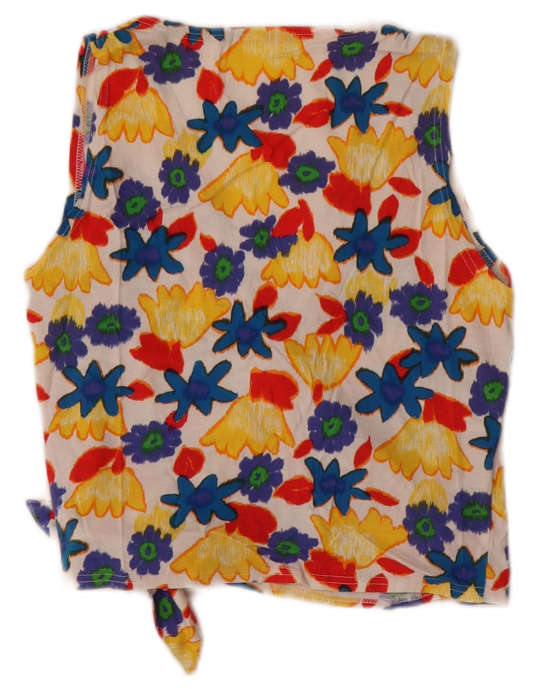 Crop Top Wrap Colmar pentru femei UK 14, mare, multicolor, bumbac floral