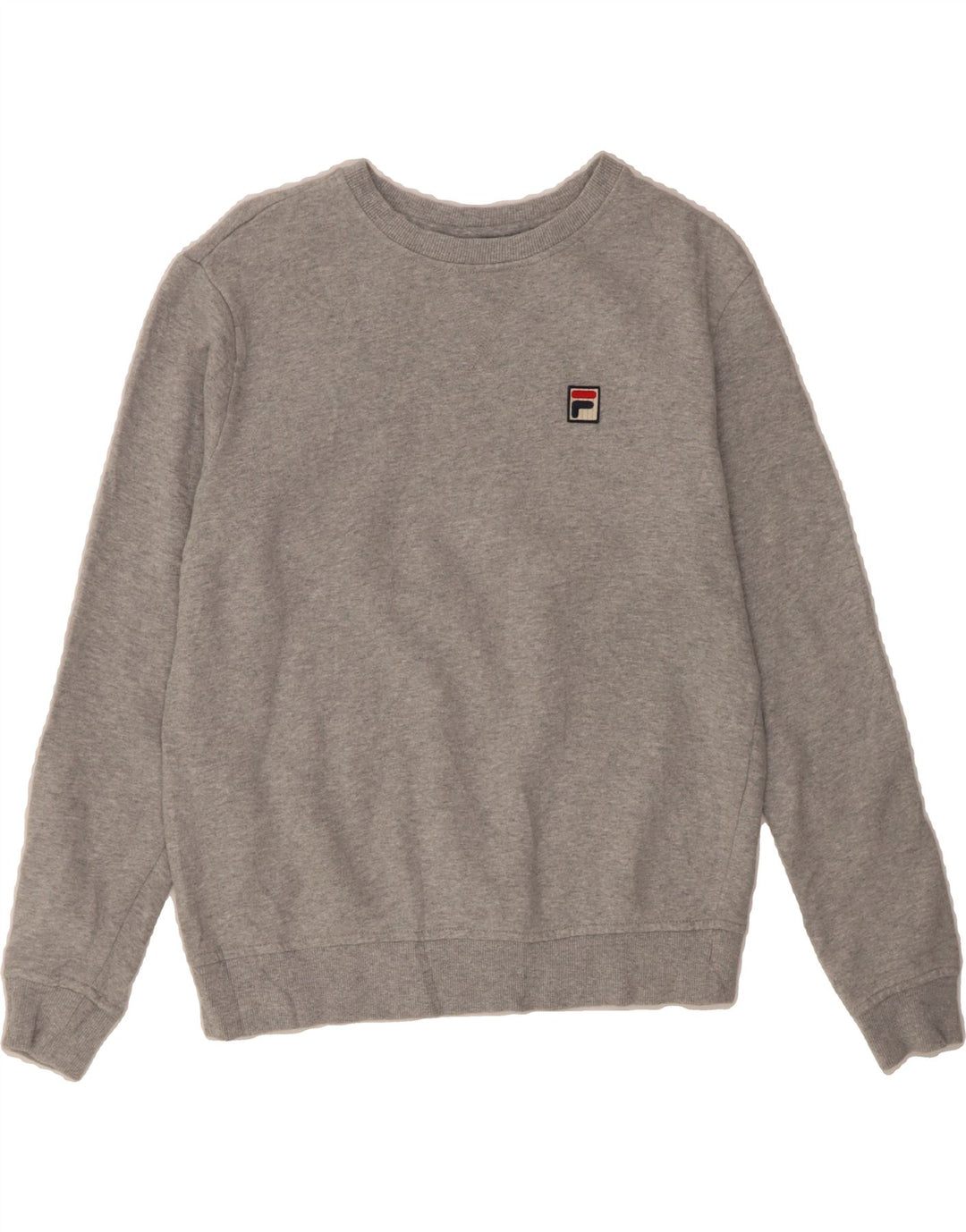 FILA Womens Sweatshirt Jumper UK 10  Small Grey Cotton Vintage Fila and Second-Hand Fila from Messina Hembry 