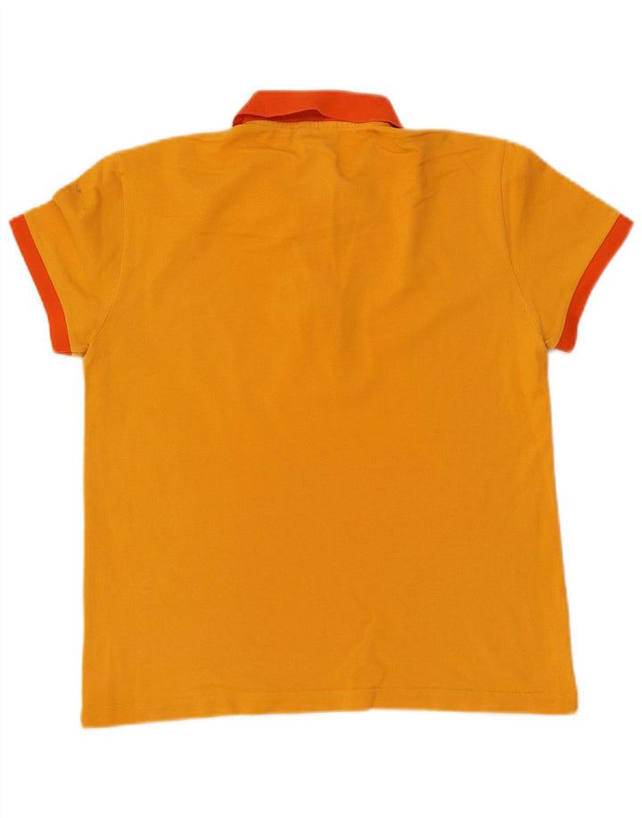 Tricou polo Lacoste Rugby pentru bărbați, mărimea 4, bumbac galben mediu