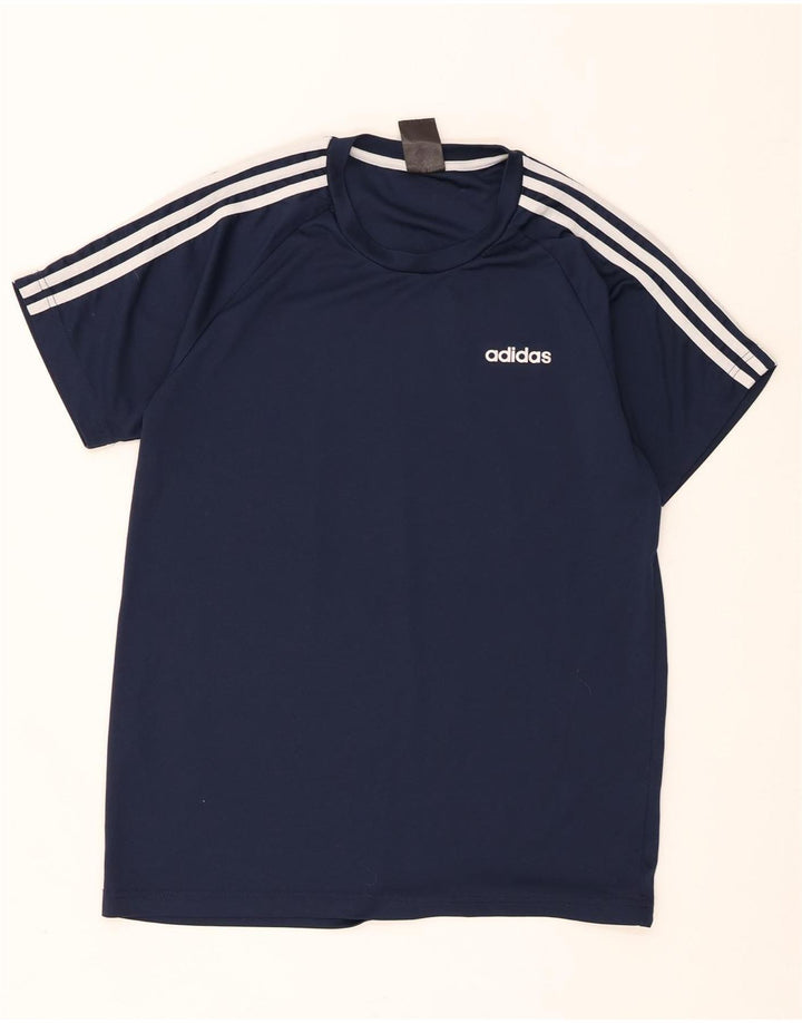 Tricou Adidas Climalite pentru bărbați Top Mediu Bleumarin Poliester