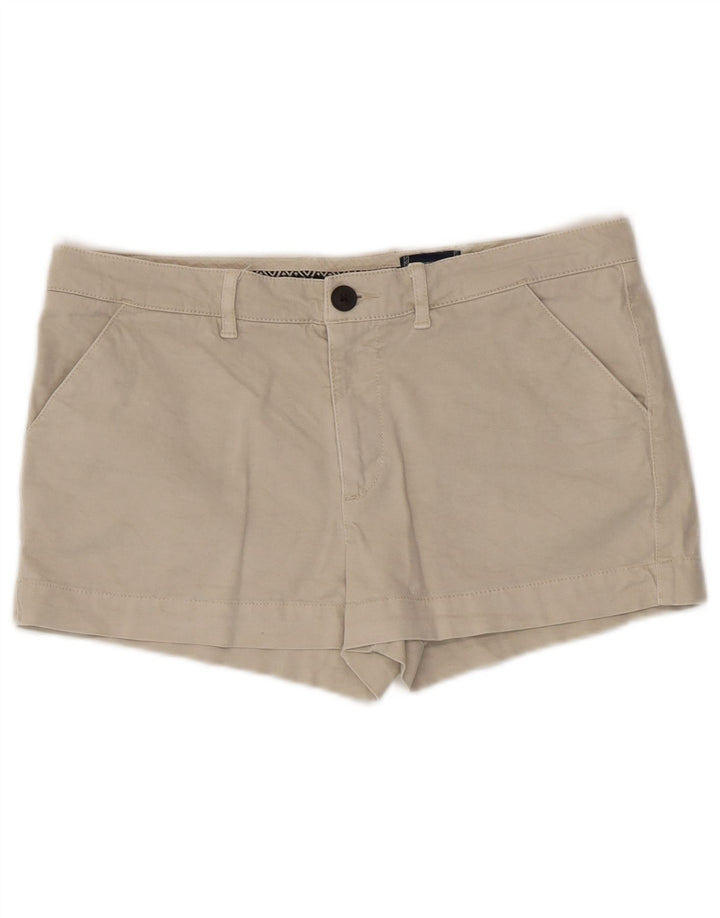 Pantaloni scurti chino Superdry pentru femei UK 12 Medium W34 Beige Bumbac