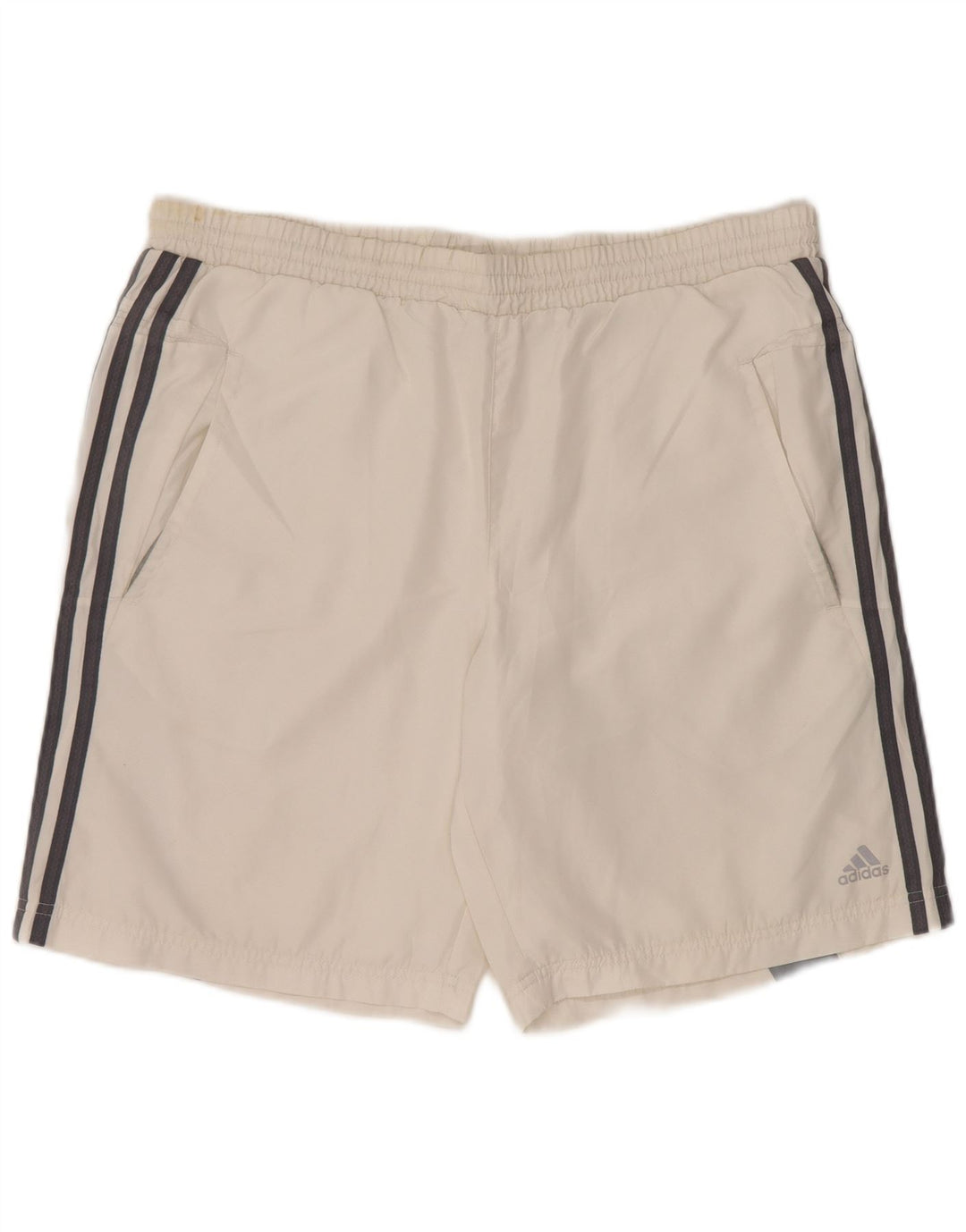 Pantaloni scurți sport ADIDAS Clima 365 pentru bărbați, alb mediu, poliester color bloc