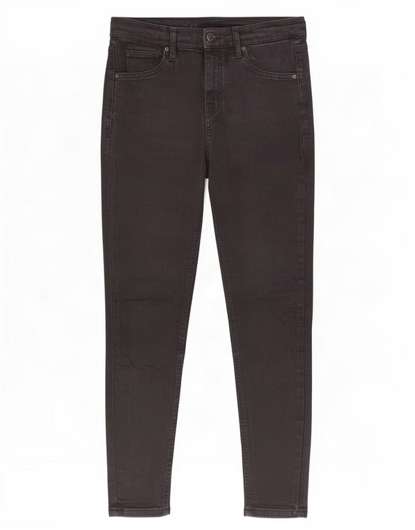 Topshop Blugi skinny crop pentru femei W28 L25 bumbac negru