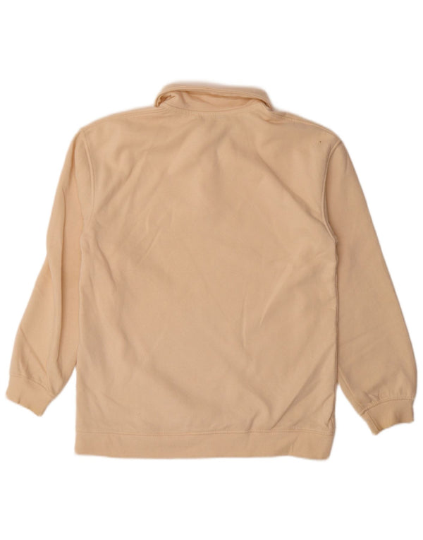 Pulover pentru femei Zara, cu gât polo, UK 10, bumbac, bej mic