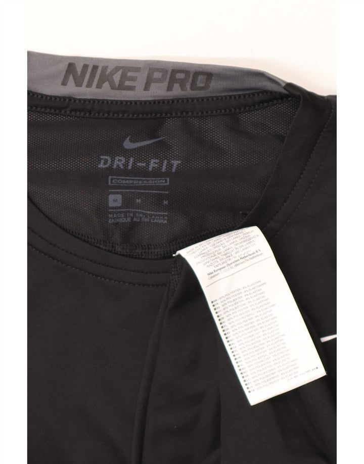 Tricou de compresie Nike pentru bărbați Top Mediu Negru Poliester Sport