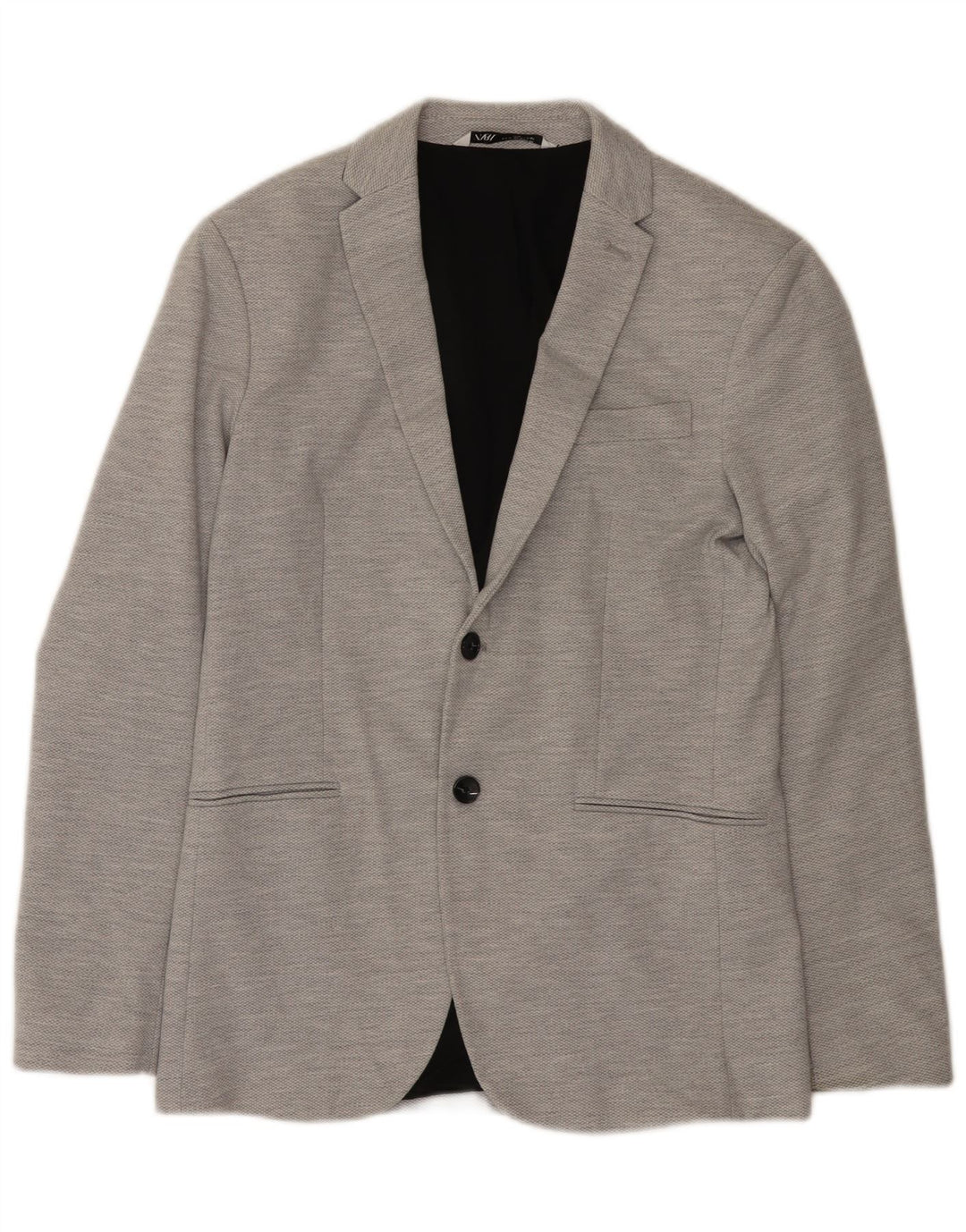 Blazer pentru bărbați Zara, cu 2 nasturi, UK 38, gri mediu