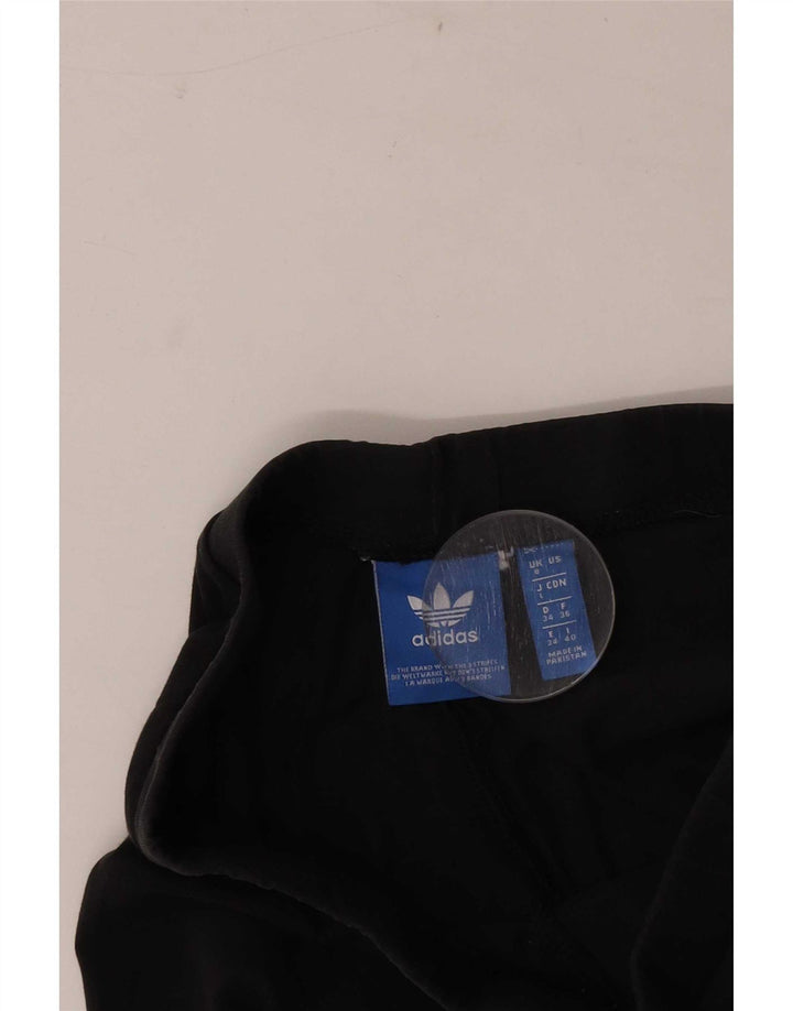 Leggings grafic Adidas pentru femei UK 8 Small Black