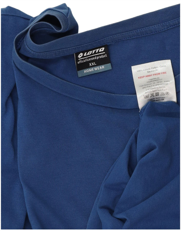 Tricou Bărbați Lotto Top 2XL Bumbac Albastru