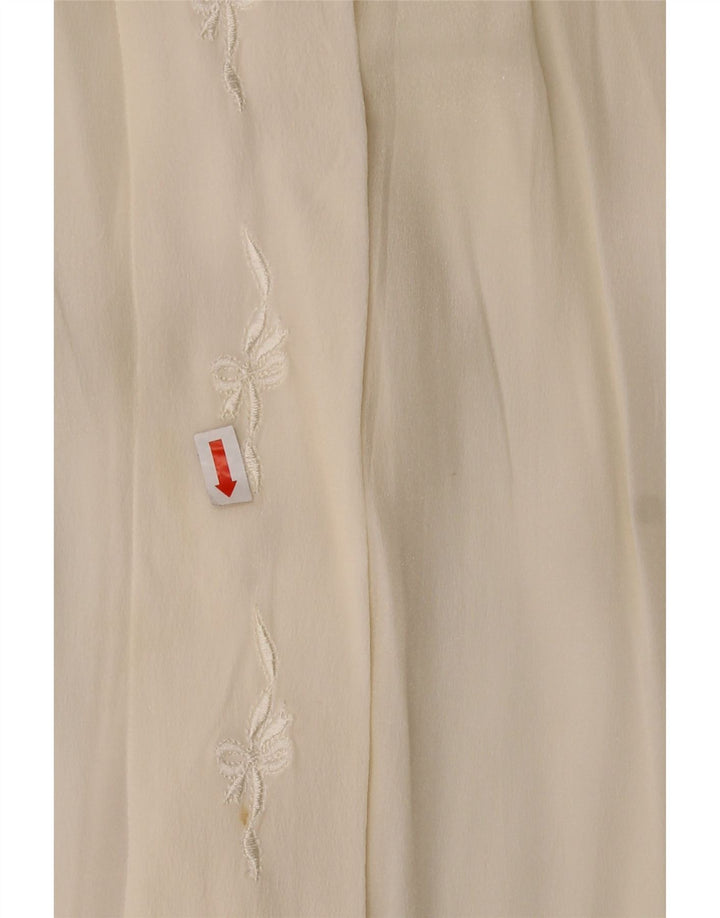 VINTAGE Womens Shirt Blouse IT 50 XL Off White Acetate Vintage Vintage and Second-Hand Vintage from Messina Hembry 