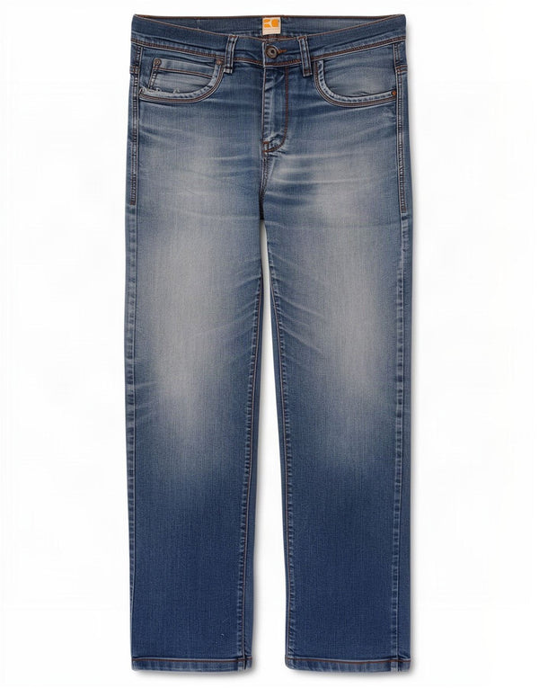 Blugi drepti pentru femei Hugo Boss L34 L29 Bumbac bleumarin