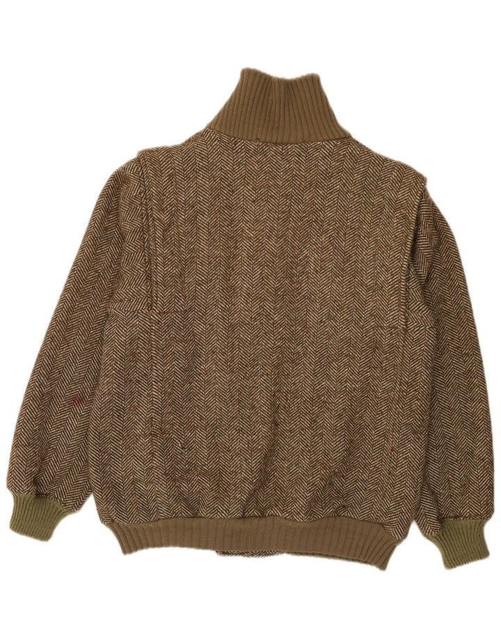 Jachetă bomber din tricot pentru bărbați Radici IT 50 Large Khaki Herringbone