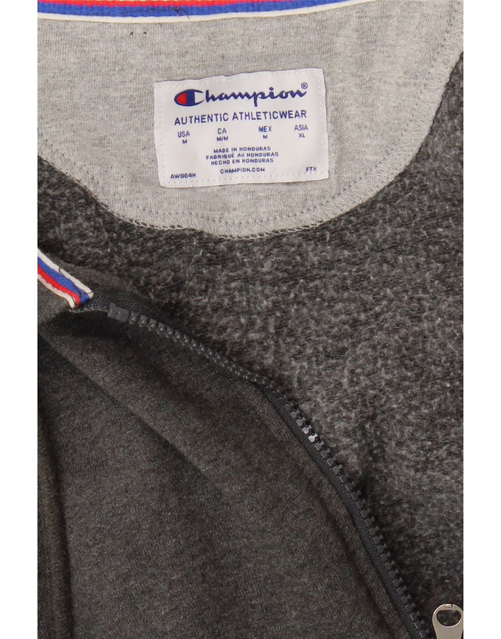 CHAMPION Mens Zip Hoodie Sweater Medium Grey Cotton Vintage Champion and Second-Hand Champion from Messina Hembry 