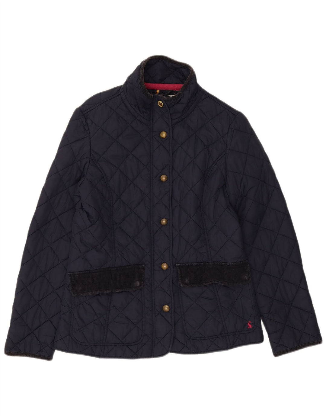 Jachetă matlasată Joules pentru femei UK 12 Medium, bleumarin, bumbac