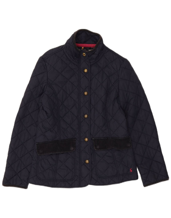 Jachetă matlasată Joules pentru femei UK 12 Medium, bleumarin, bumbac