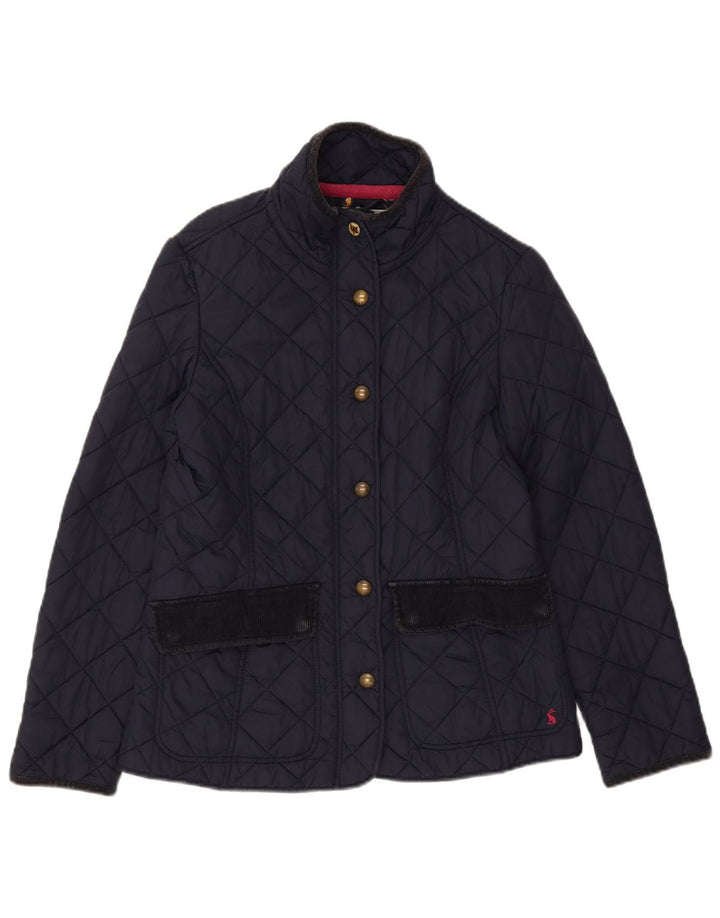 Jachetă matlasată Joules pentru femei UK 12 Medium, bleumarin, bumbac