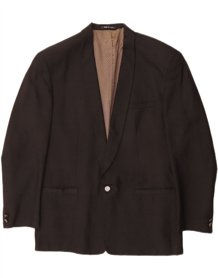 Jachetă Blazer pentru bărbați Biagiotti 1 Button UK 38 Medium Black