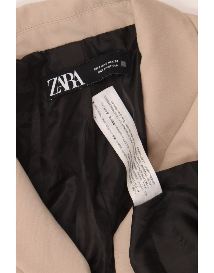Jachetă Blazer oversized pentru femei Zara UK 10 Mic Bej
