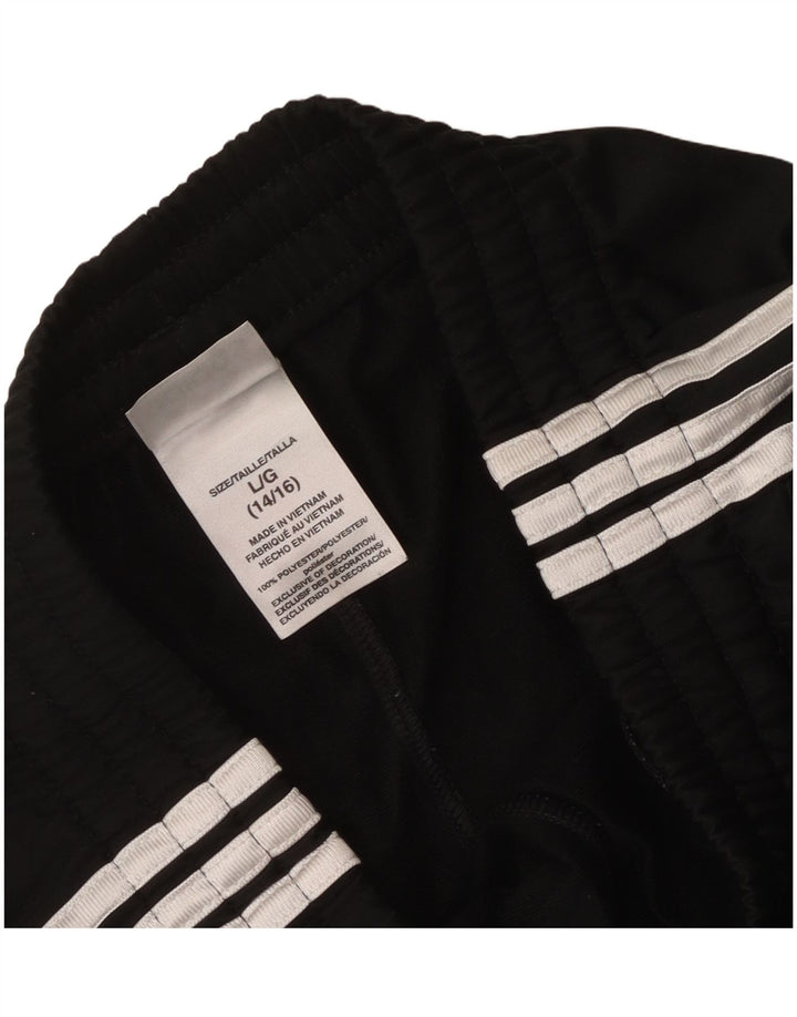 Pantaloni de trening Adidas pentru băieți 14-15 ani, mari, negru, poliester