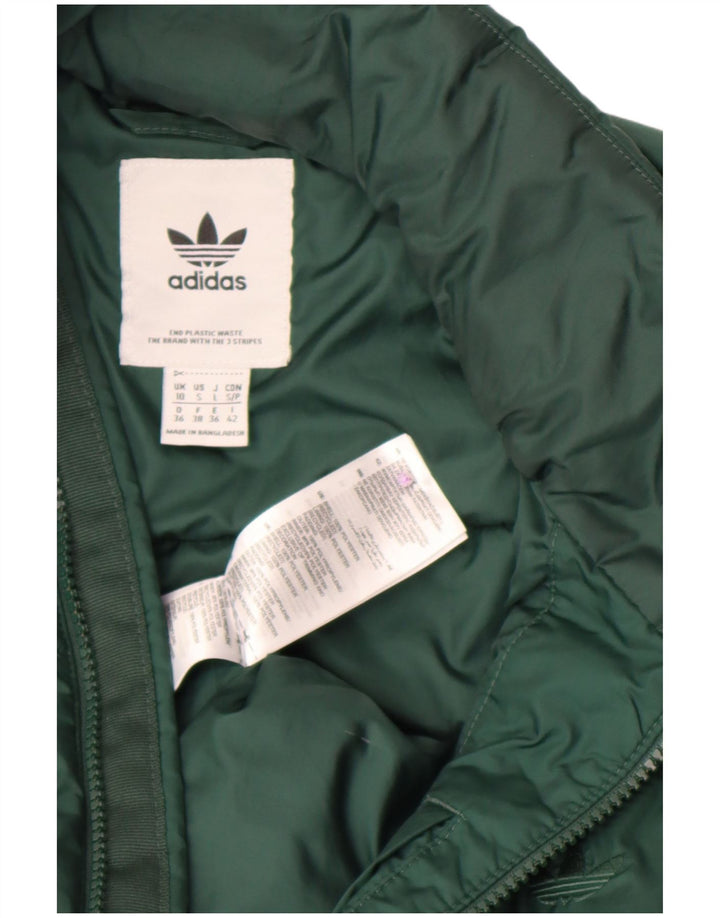 Jachetă supradimensionată pentru femei Adidas UK 10 Poliester verde mic