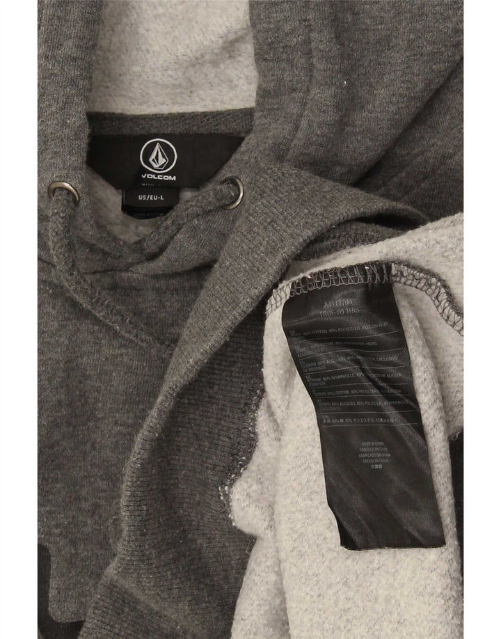 Pulover pentru bărbați Volcom Graphic Hoodie Pulover mare, gri, bumbac