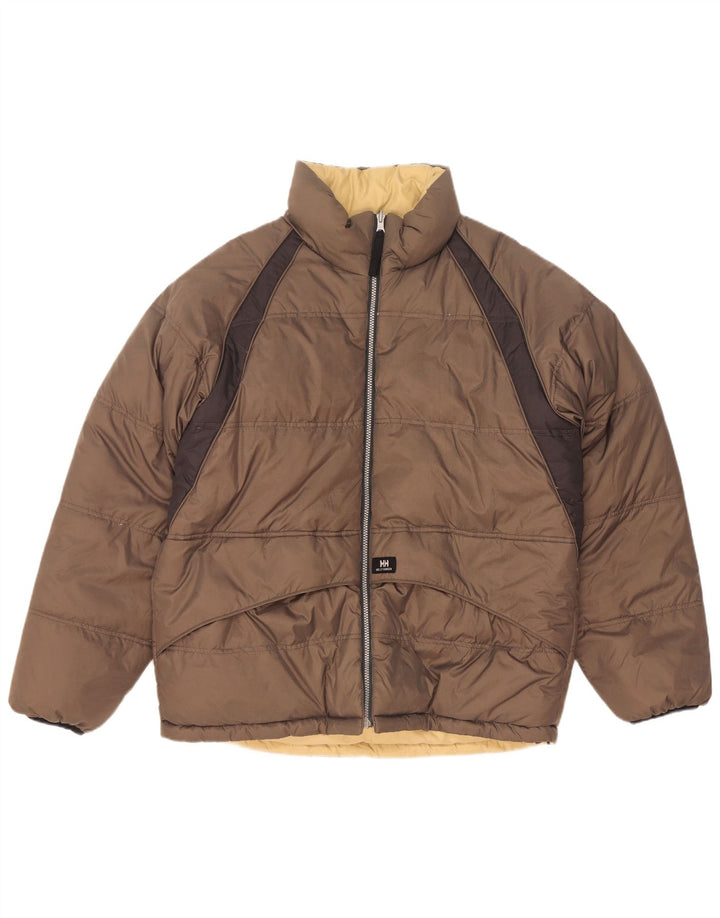 Jachetă căptușită reversibilă pentru bărbați Helly Hansen UK 38, nailon maro mediu