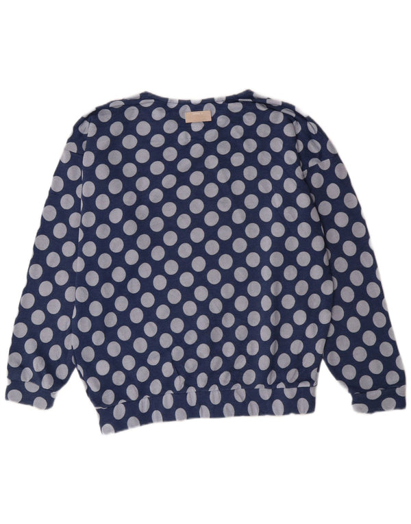 Pulover cu grafic pentru femei Adidas UK 10 Poliester albastru mic