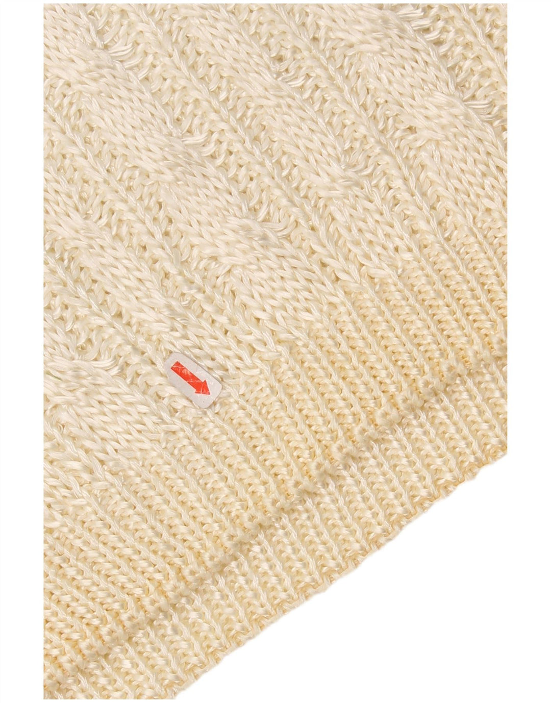 Pulover pentru damă Giunco cu gât roșu și pulover UK 14 Medium Off White