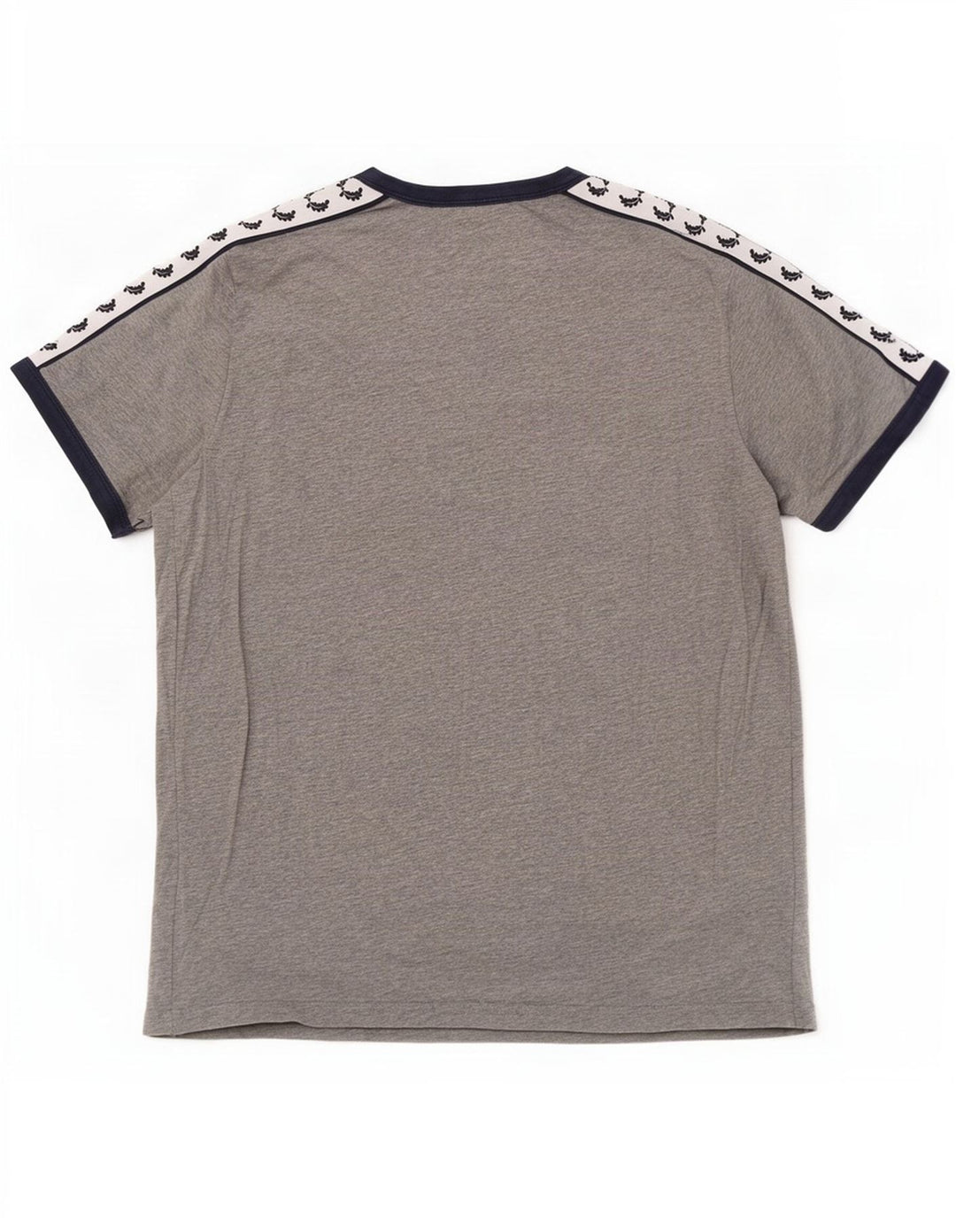 Tricou cu grafic Fred Perry pentru bărbați Top din bumbac cu pete gri mediu