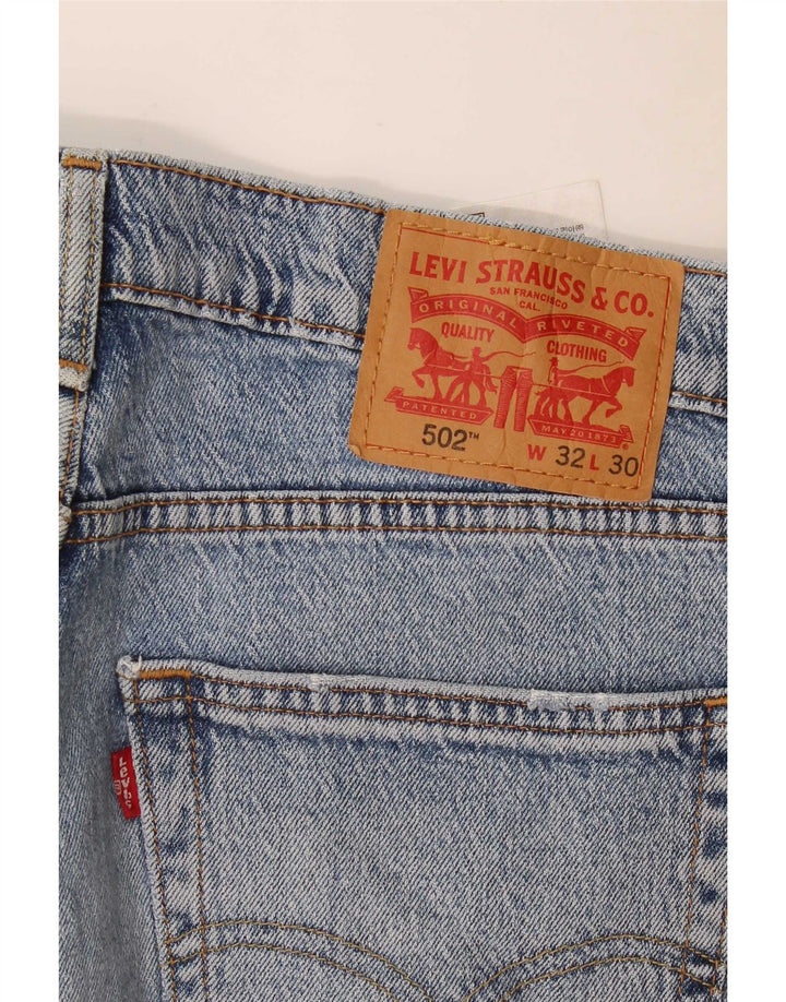Blugi conici pentru bărbați Levi's 502 W32 L30 Bumbac albastru