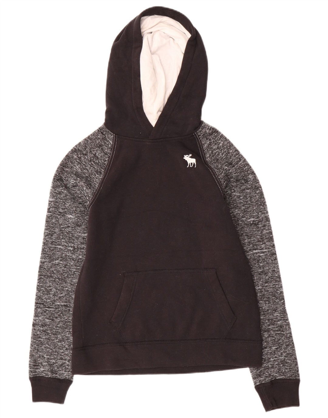 ABERCROMBIE & FITCH Pulover cu glugă pentru băieți 13-14 ani Poliester cu pete negru